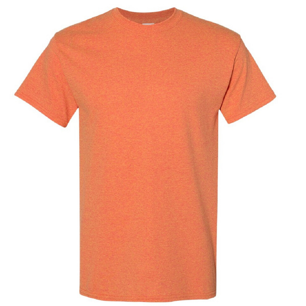 Gildan (M, Sunset) Mens Heavy Cotton Short Sleeve T-Shirt Multicoloured