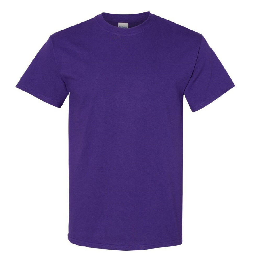 Gildan (3Xl, ) Mens Heavy Cotton Short Sleeve T-Shirt Purple