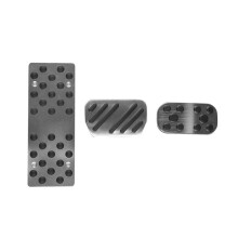 Car Aluminum Accelerator Pedal Brake Pedal Rest Pedal Foot Pedal Interior Decoration for Raize 2020-2022 Black