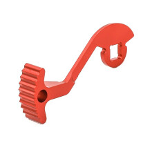 Eenhandige Bedieningszender Stuurwiel Trigger Duimhendel voor Flysky Noble NB4 NB4+ Controller Upgrade Rood