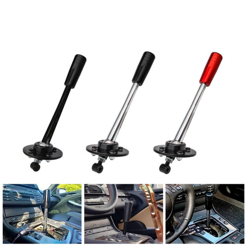 Adjustable Throw Short Shifter Lever Gear Knob for  85-10 E30 E36 E46 E34 E39 Z3 SK-1001,265mm Black Handle 2