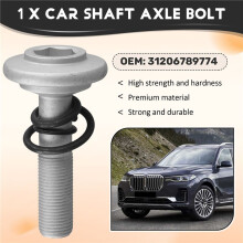 1 Stück 31206789774 Achsschraube für Antriebswelle Vorne und Hinten, Passend für X3 X1 3er 4er X4 Countryman