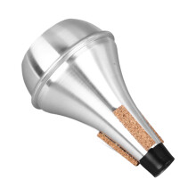 Lightweight Aluminum Alloy Trumpet Practice Mute with Soft Cork Noise Reduction