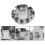 68053038AA Cache-Moyeu Central de Roue Avant Chromé pour  Ram 4500 5500 2011-2018 4