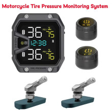 Motorrad-TPMS mit 2 Sensoren IP65 Wasserdichtes Drahtloses Reifendrucküberwachungssystem B