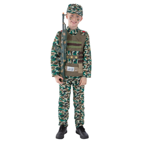 Smiffy's Smiffys Boys Military Camo Costume Set