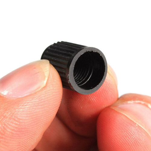 200 Pcs Plastic Valve Caps Tire Cap Valve Cover for Car Motorcycle Black 2