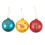 Something Different Nostalgic Glass Christmas Bauble (Pack of 3) 1