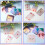 50Pcs A4 Holographic Laminate Sheets Bright Glittering Effects P 10