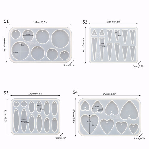 Hangervorm Harsvorm Multi-vormen Sieradenvormen-MD3649-strook 1