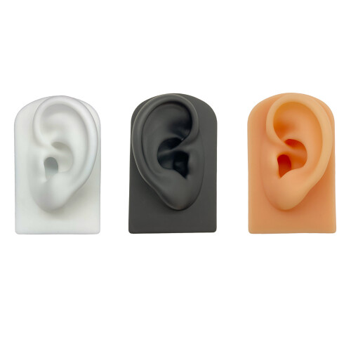 Modèle d'oreille humaine de Simulation en Silicone souple,-Blanc 1