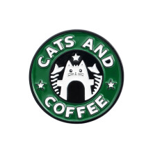 Broche Ă revers en Ă©mail pour chat, Badge mignon pour sacs Ă
