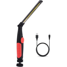 Outil de performance W2232, lampe de travail LED mince à double articulation, base magnétique et crochet pivotant pour une utilisation mains libres