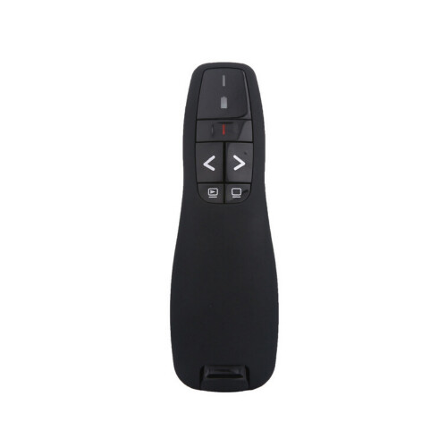 Wireless Presenter Remote with Air Mouse Control, Rechargeable and Ready for Long Control Range Presentations