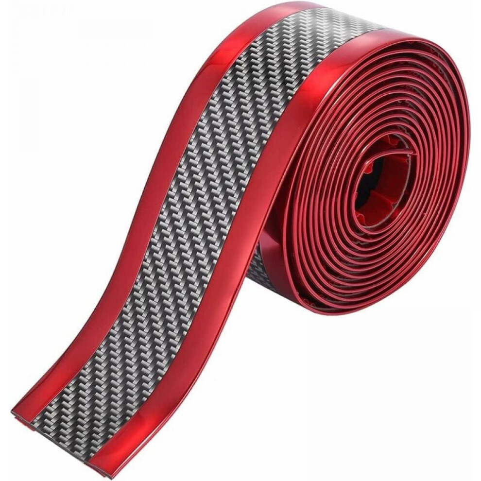 Customizable Car Door Protector, Carbon Fibre Self-Adhesive Flexible Anti-Collision Strip For Small Cars And Suv, Water Proof And Uv Protected 9169997334596