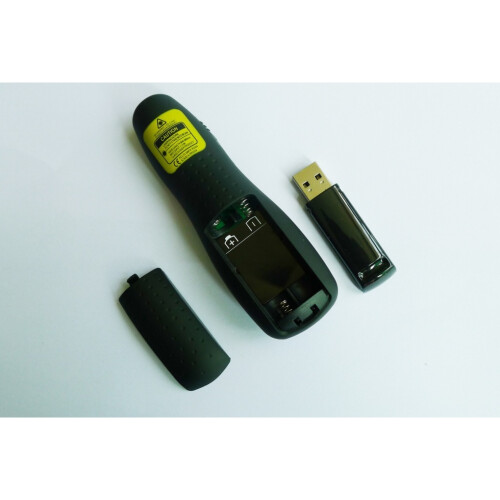 Wireless Presenter Remote with Air Mouse Control, Rechargeable and Ready for Long Control Range Presentations 1