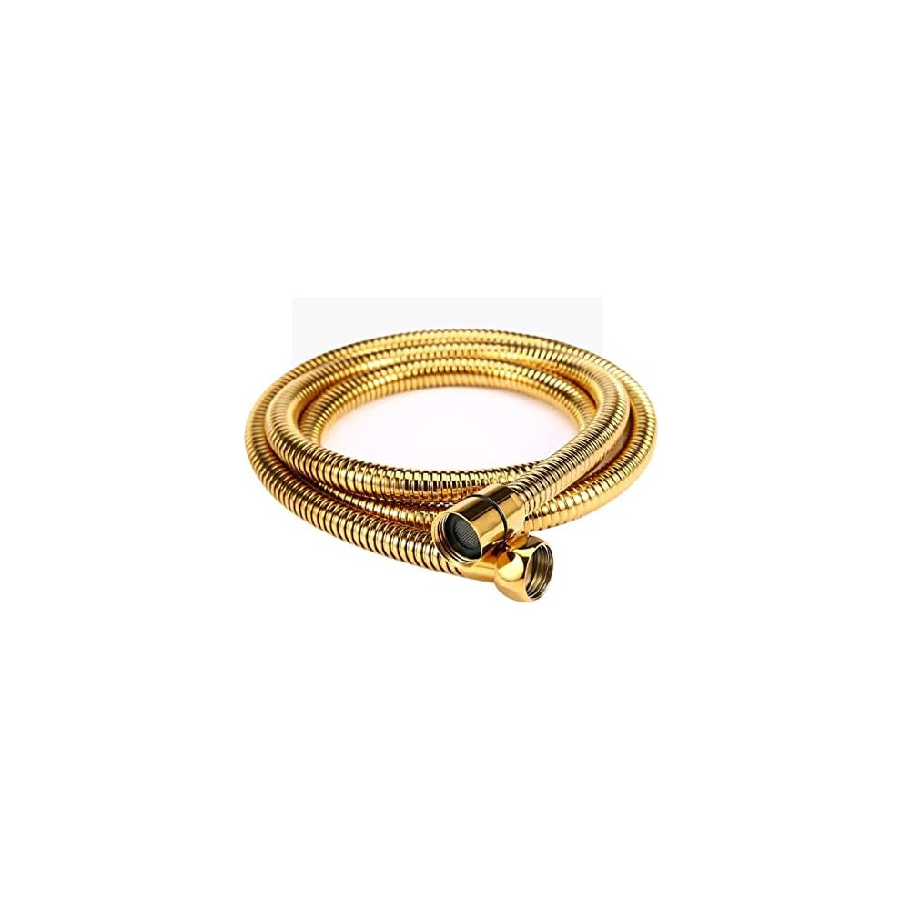 Golden Shower Companion: Flexible Shower Hose, Universal Components Fit All Shower Heads, High-Quality Stainless Steel Ensures Durability And 9448196401545