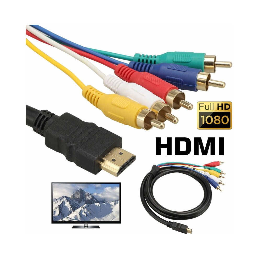 Ultimate Signal Conduit, Hdmi To Rca Adapter Cable For Uninterrupted Digital Audio Video Streaming, One-Way Transmission Ensures Reliable Connection, 9433291912058