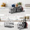 Pantry Bakeware Organizer, U Shape Groove Design Space Saver for Efficient Storage Under Counters Cabinets or Under the Sink 2