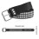 Ζώνη Punk Rock Rivet για Casual και Gothic Ρούχα, Ζώνη με Τρουκς και Τετράγωνες Μεταλλικές 5