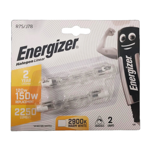 Eveready Eveready 120W (150W) J78 Energy Saving Halogen Linear 2pk
