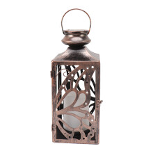 Iluminação solar elegante para pátio, lanternas decorativas movidas a energia solar para uso externo, design resistente às intempéries,