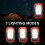 Cordless LED Work Light, Rechargeable Flashlight with Magnetic Base COB Side Lights Rotating Hook Adjustable Angle for Mechanics Campers Technicians 8