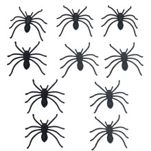 Halloween-Partydeko: Realistische Kunstspinnen, gruselige Spinnen-Requisiten, lebendiges Design, wiederverwendbare Plastikspinnen für schaurige