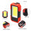 Cordless LED Work Light, Rechargeable Flashlight with Magnetic Base COB Side Lights Rotating Hook Adjustable Angle for Mechanics Campers Technicians 5