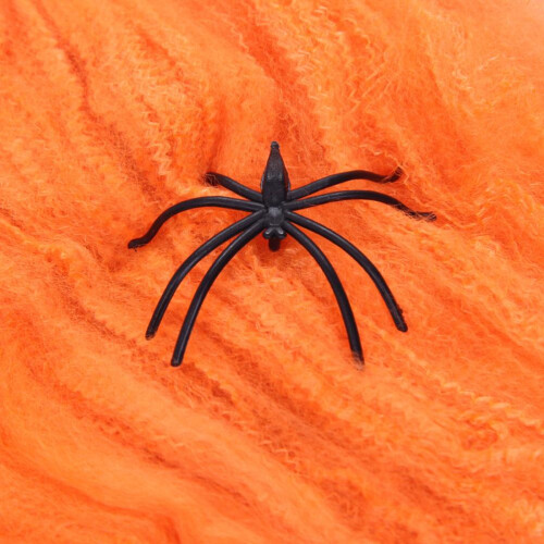 Διακόσμηση για πάρτι Halloween με ρεαλιστικές ψεύτικες αράχνες, τρομακτικά 1