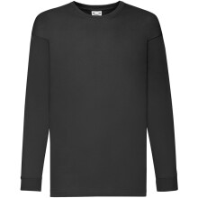 (9-11, Black) Fruit Of The Loom Childrens/Kids Long Sleeve T-Shirt