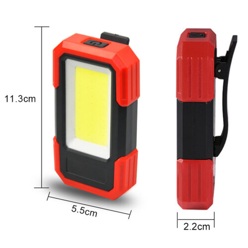 Cordless LED Work Light, Rechargeable Flashlight with Magnetic Base COB Side Lights Rotating Hook Adjustable Angle for Mechanics Campers Technicians 1