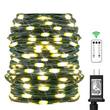 Guirlande lumineuse LED améliorée pour décorations de Noël, fil de cuivre PVC colloïdal flexible, durable et isolé, certifié basse tension