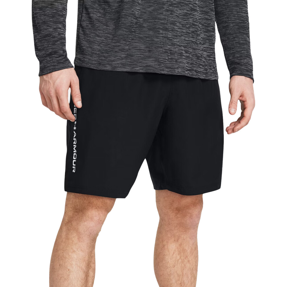 Under Armour (S, Black) Mens Technical Wordmark Woven Shorts
