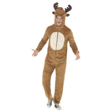 (M, Brown) Smiffys Unisex Adult Reindeer Christmas Costume
