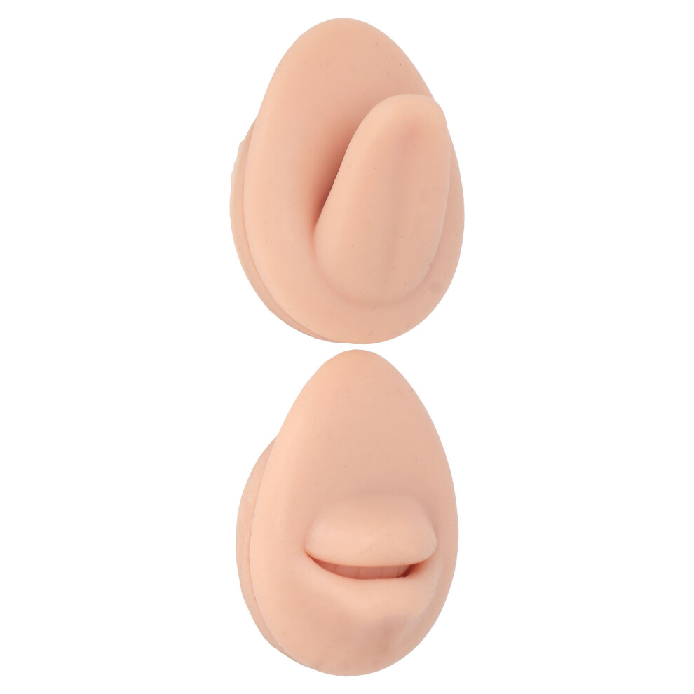 Light Simulated Silicone Mouth And Tongue Model Skin Dental Practice Showpiece