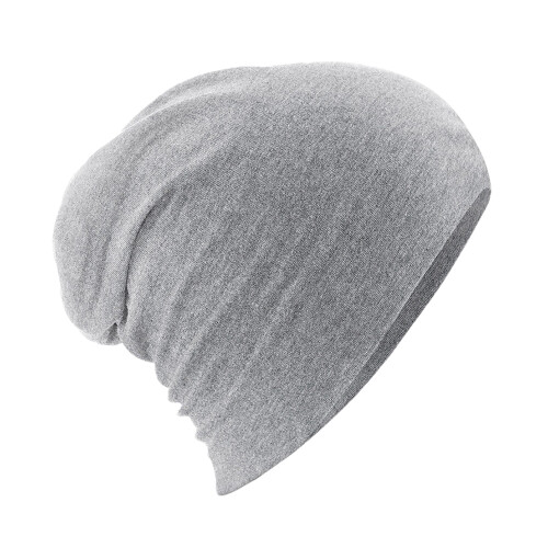 (One size, Heather Grey) Beechfield Unisex Hemsedal Cotton Slouch Beanie