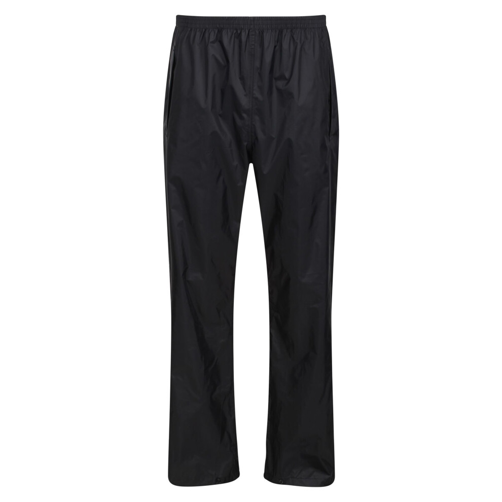 Regatta (S, Black) Pro Mens Packaway Waterproof Breathable Overtrousers