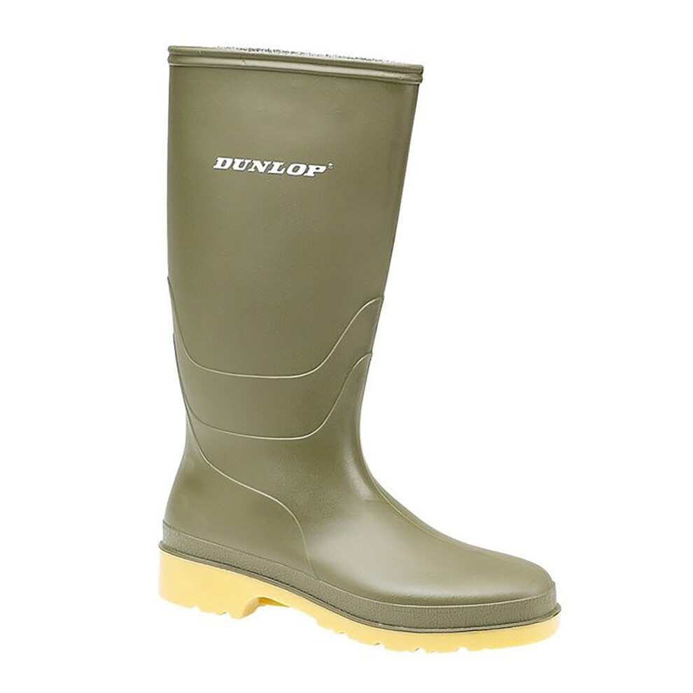 Dunlop (30 Eur, ) Unisex 16247 Dulls Rain Welly / Wellington Boots Green