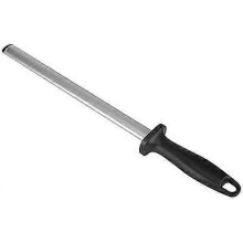 (As show, One size) QQDD Rifle Oval Knife Sharpener Professional with Anti-Slip Stand 10"