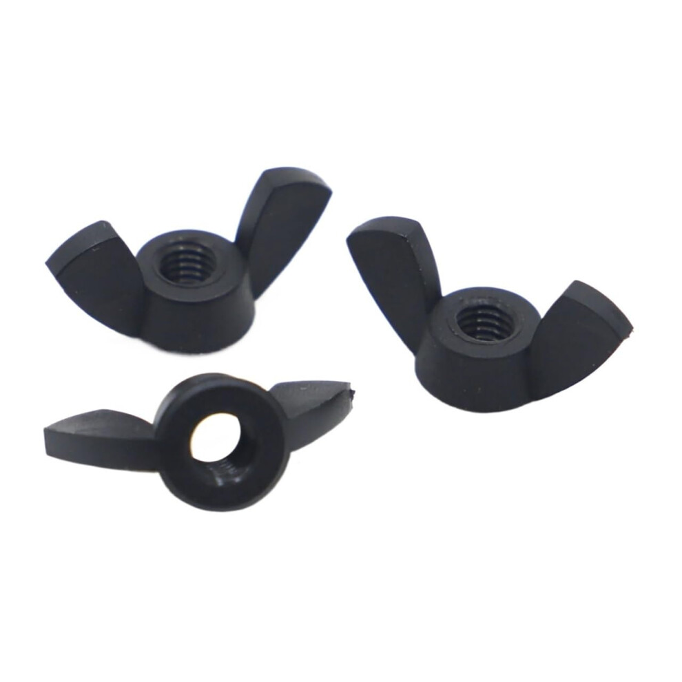 Din315 Black Nylon Plastic Nut, Wing Nut, Wing Nut, Bar Wing Nuts M3, M4, M5, M6, M8, M10, M12 (M10 1Pc) 9426802534313