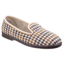 (13 UK, Grey) GBS Everett Mens Check Slipper / Mens Slippers