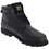 (6 UK, Black) Grafters Mens 6 Eye Padded Leather Work Boots 1