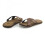 (8 UK, Brown) PDQ Mens Lightweight Crossover Mule Sandals 3