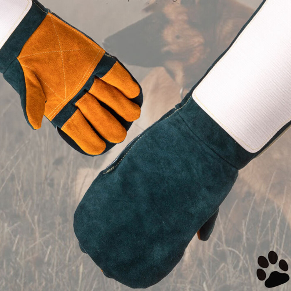 Professional Safety Bite-Proof Gloves 60Cm Thick Kevlar & Leather 4211371813168