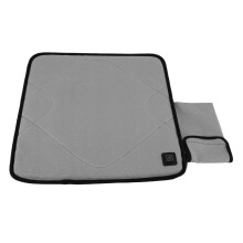 USB-heizende Sitzauflage 42,5x42,5 cm Leichtes Dunkelgrau für Camping