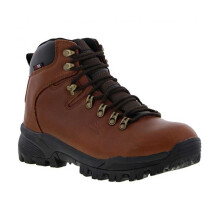 (12 UK, Conker Brown) Johnscliffe Mens Canyon Leather Superlight Hiking Boots