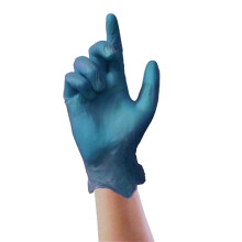 Disposable Vinyl Glove Powder Free Clear Blue Large 100pk
