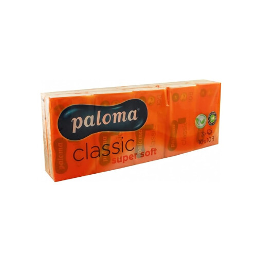 Paloma Pocket 3ply Paper Tissues 10 X 10pk 1