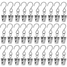 Versatile Hanging Clips for Indoor Outdoor Use, Strong Grip Hold for Curtain, Photos, and More
